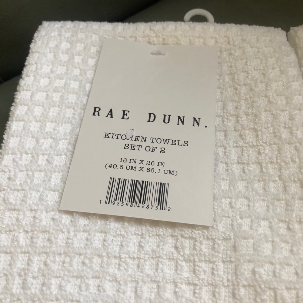 Rae Dunn kitchen towels Clean Dry - Picture 2 of 2